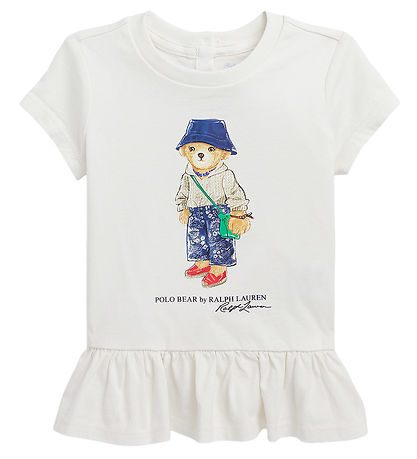 Polo Ralph Lauren T-shirt - Sa - Grey-white w. Soft Toy