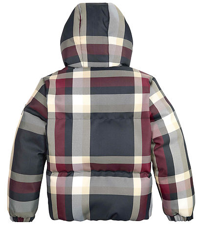 Tommy Hilfiger Puffer Jacket - Global Stripe Check - Red/White/N