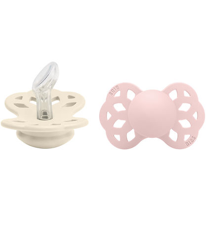 BIBS Infinity Pacifiers - 2-Pack - Size 1 - Anatomical - Ivory/B