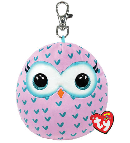 Ty Keychain w. Soft Toy - Squishy Beanies - 9 cm - Winks