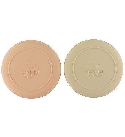 Cam Cam Teller - Silikon - 2er-Pack - Flower - Coral Mix