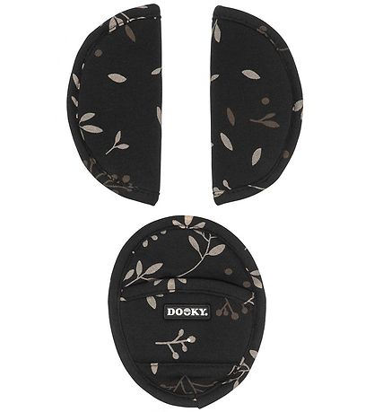 Dooky Universalputer - romantiske blader - Svart