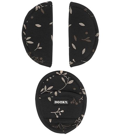 Dooky Universal Pillows - Romantic Leaves - Black