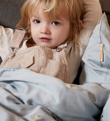 Filibabba Bedding - Junior - Pearl Blue w. Embroidery