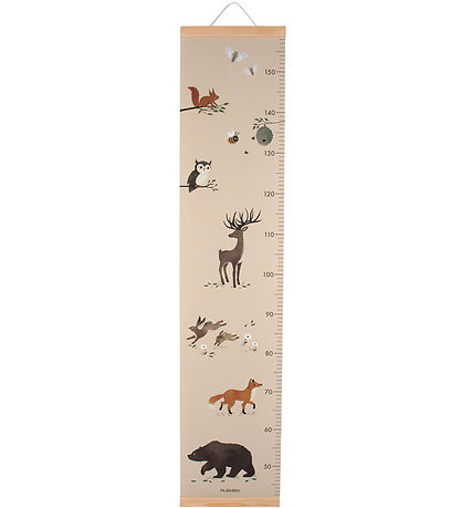Filibabba Wall Decoration - Growth Chart - Animals of the forest