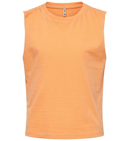 Kids Only Topp - KogOlivie - Orange Chiffon