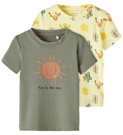 Name It T-Shirt - NbnJobbi - 2er-Pack - Double Cream