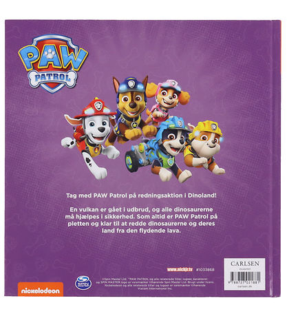 Forlaget Carlsen Book - Paw Patrol - The Puppies Save the Dinosa