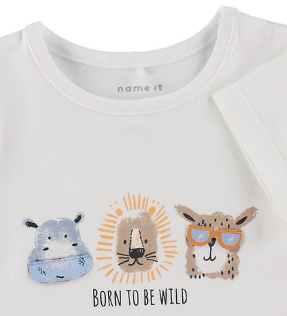 Name It Bodysuit s/s - NbmJoggie - Bright White
