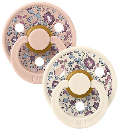 BIBS x Liberty Colour Pacifiers - 2-Pack - Size 2 - Round - Eloi