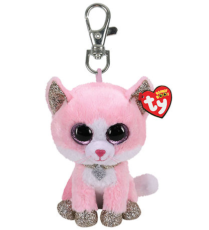 Ty Keychain w. Soft Toy - Beanie Boos - 10 cm - Fiona