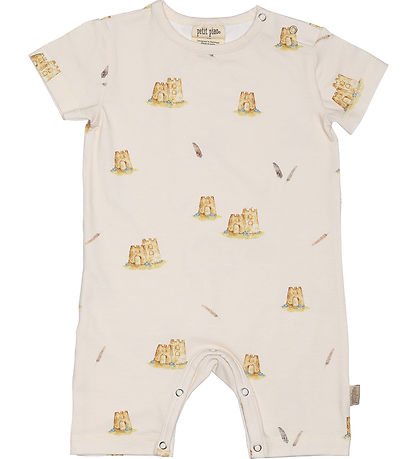 Petit Piao Summer Romper - Printed - Castle