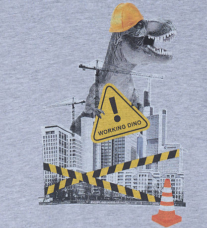 Minymo Bluse - Steppschuh m. Dinosaur