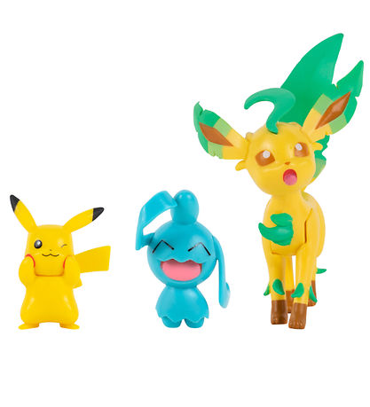 Pokémon Toy Figurine - 3-Pack - Battle Figure - Pikachu/Wynaut/L