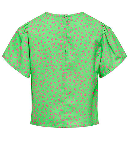 Kids Only Stuttermabolur - KogLino - Summer Green/Sugar Plum Geo