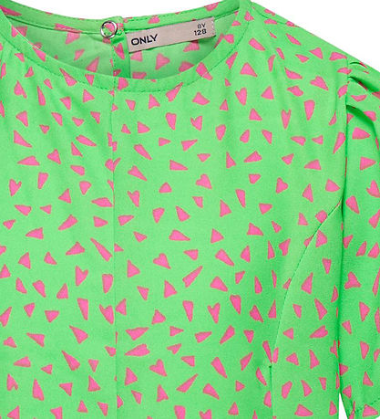 Kids Only Stuttermabolur - KogLino - Summer Green/Sugar Plum Geo