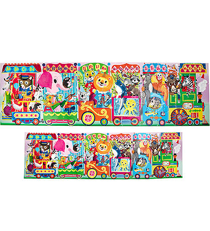 Eeboo Puzzle - 36 Bricks - 88.9x25.4 cm - The Long Alphabet-
