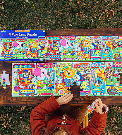 Eeboo Puzzle - 36 Bricks - 88.9x25.4 cm - The Long Alphabet-