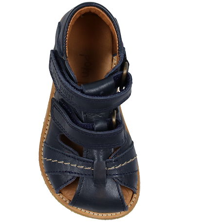 Pom Pom Sandals - Rub Sole Two - Navy
