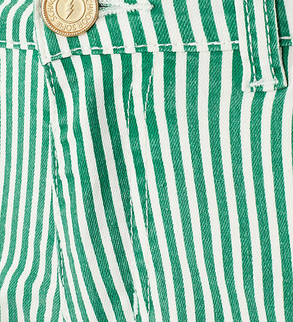 Sofie Schnoor Girls Jeans - Striped - Green