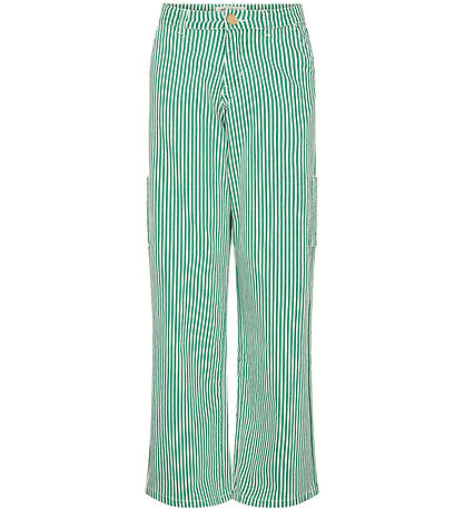 Sofie Schnoor Girls Jeans - Striped - Green