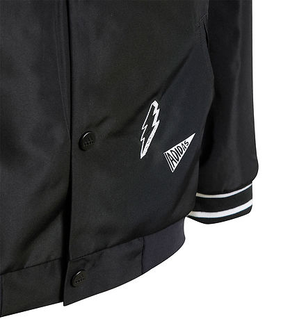 adidas Performance Cardigan - J Bluv Q3 Wvjkt - Schwarz/Weiß