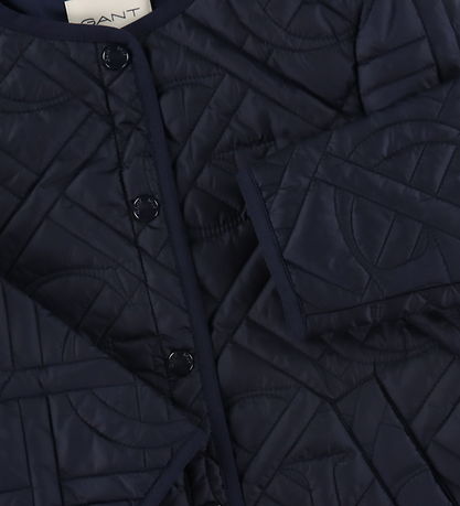 GANT Thermojas - Monogram Gewatteerd - Evening Blue