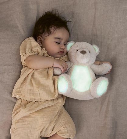 Teddykompaniet Soft Toy - Light Up Bear - 23 cm - Grey
