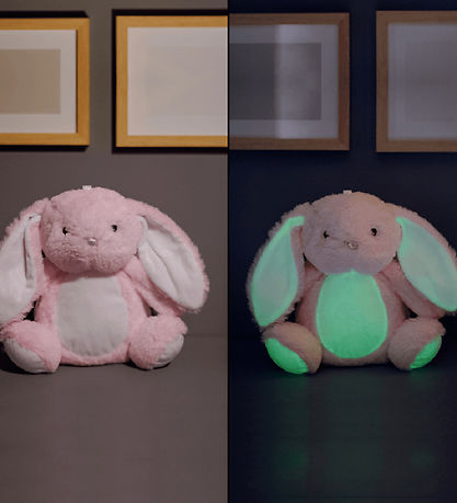Teddykompaniet Soft Toy - Light Up Rabbit - 23 cm - Pink