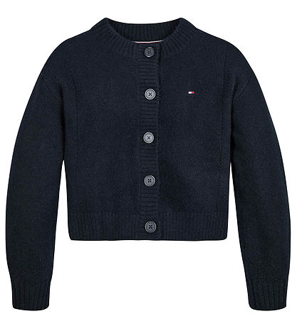 Tommy Hilfiger Cardigan - Prjónað - Pointelle - Desert Ský
