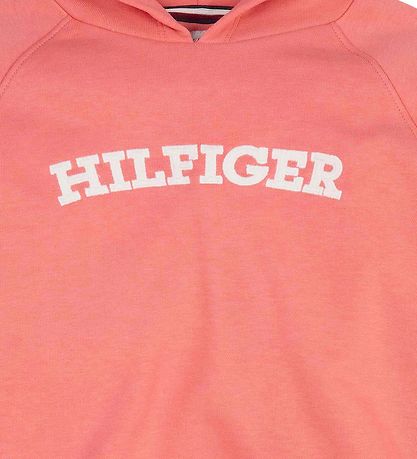 Tommy Hilfiger Hoodie - Bijgesneden - Monotype - Santa Fe Sunset