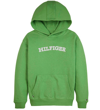 Tommy Hilfiger Hoodie - Arched - Coastal Green