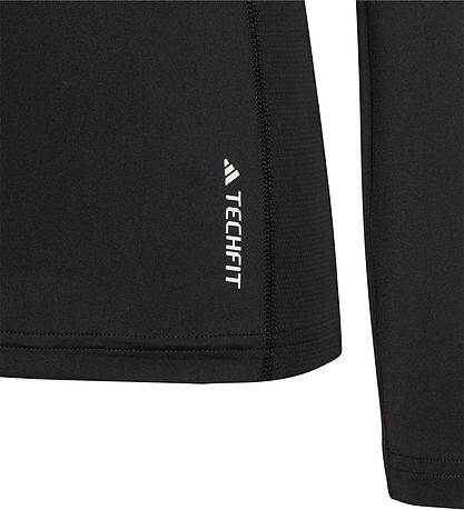 adidas Performance Bluse - U TF LS Tee - Schwarz/Weiß