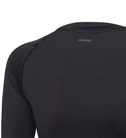 adidas Performance Bluse - U TF LS Tee - Schwarz/Weiß