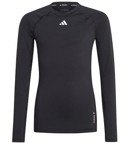 adidas Performance Bluse - U TF LS Tee - Schwarz/Weiß