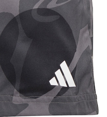 adidas Performance Shorts - JG TR-ES AOP SH - Zwart/Grijs/Wit