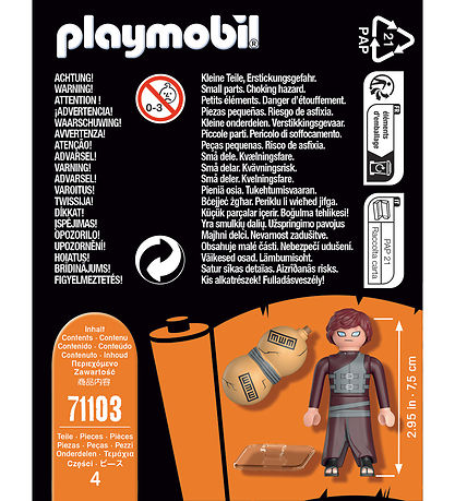 Playmobil Naruto - Gaara - 71103 - 4 Parts