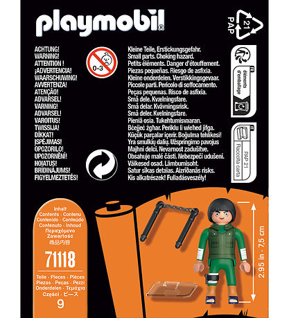 Playmobil Naruto - Rock Lee - 71118 - 9 Parts