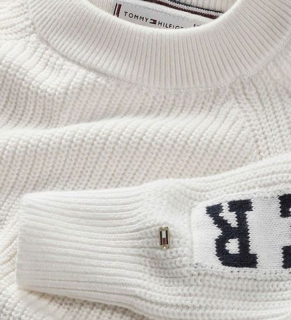 Tommy Hilfiger Blússa - Prjónað - Eingerð - Forn White