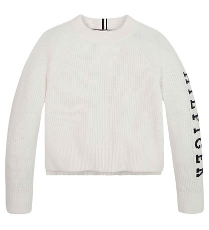 Tommy Hilfiger Blússa - Prjónað - Eingerð - Forn White