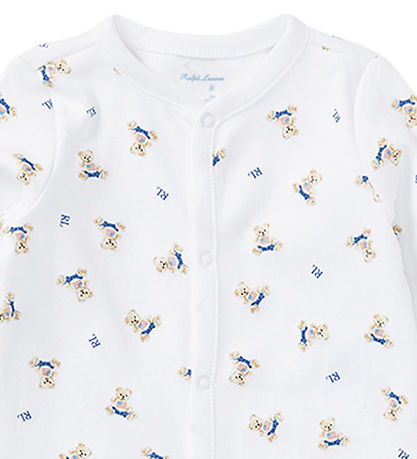 Polo Ralph Lauren Jumpsuit - Core Replen - White/Blue w. Soft To