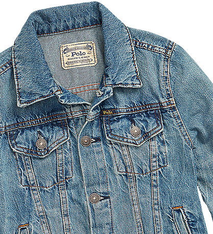 Polo Ralph Lauren Denim Jacket - Cropped - Trucker - Dafnie Wash
