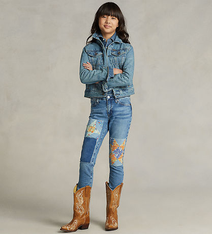 Polo Ralph Lauren Denim Jacket - Cropped - Trucker - Dafnie Wash