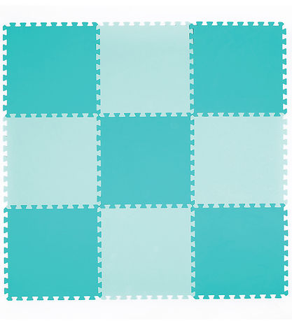 Sol en mousse Ludi - 9 Parties - 145x145 cm - Vert