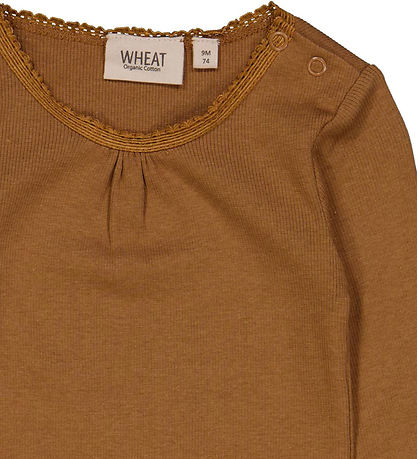 Wheat Bodysuit l/s - Rib - Caramel