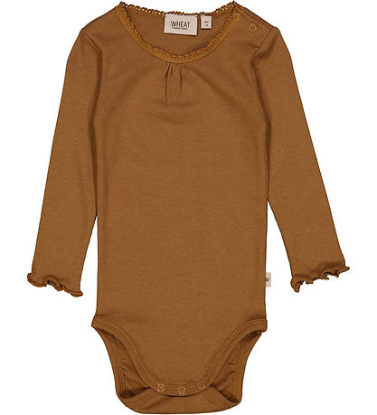 Wheat Bodysuit l/s - Rib - Caramel