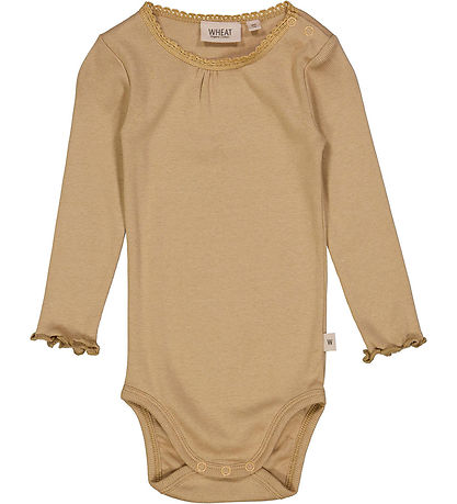 Wheat Bodysuit l/s - Rib - Latte