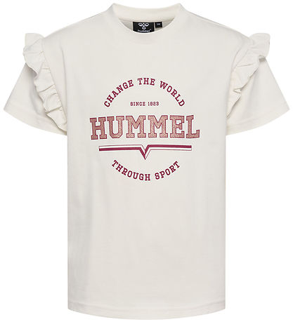 Hummel Stuttermabolur - hmlFjóla - Marshmallow