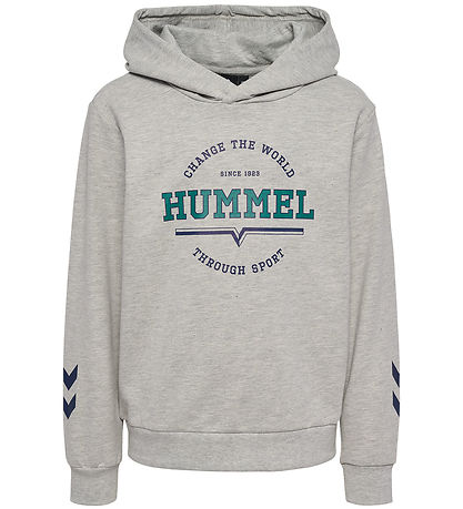 Hummel Hoodie - hmlAsher - Light Grey Melange