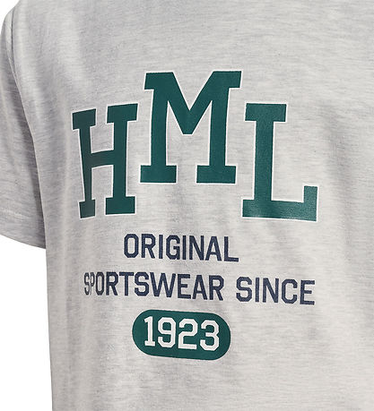 Hummel T-shirt - hmlLucas - Light Grey Melange